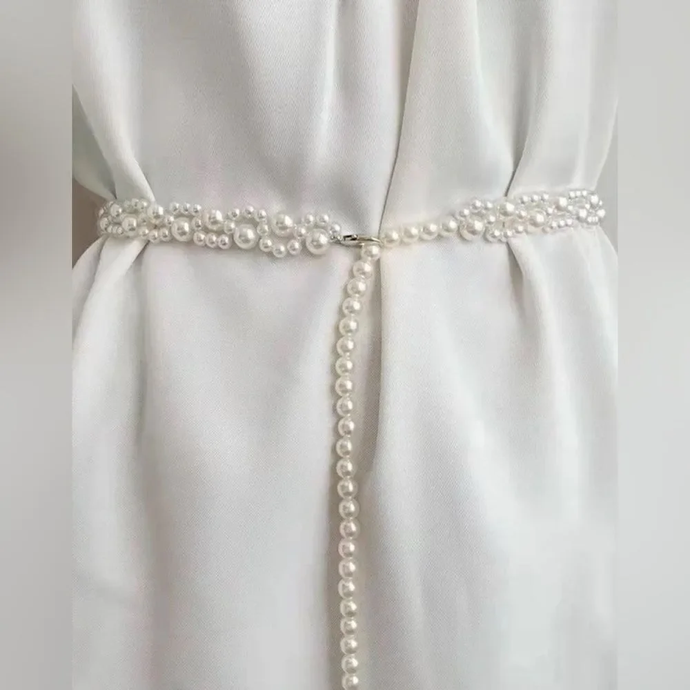 Elegant Pearl Belt B7